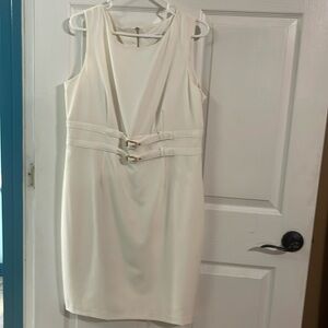 Cream Calvin Klein dress